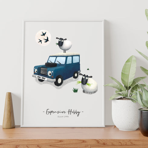 Expensive Hobby - Landy Personalised Print